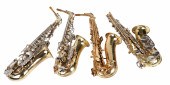 (4) Alto saxophones, c/o Bundy