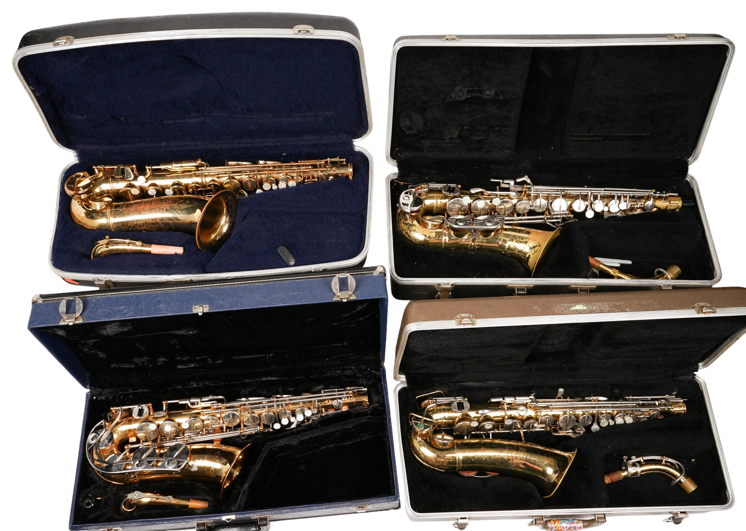 (4) Alto saxophones, c/o Bundy II