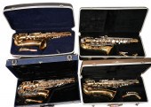 (4) Alto saxophones, c/o Bundy