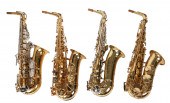 (4) Alto saxophones, c/o Bundy
