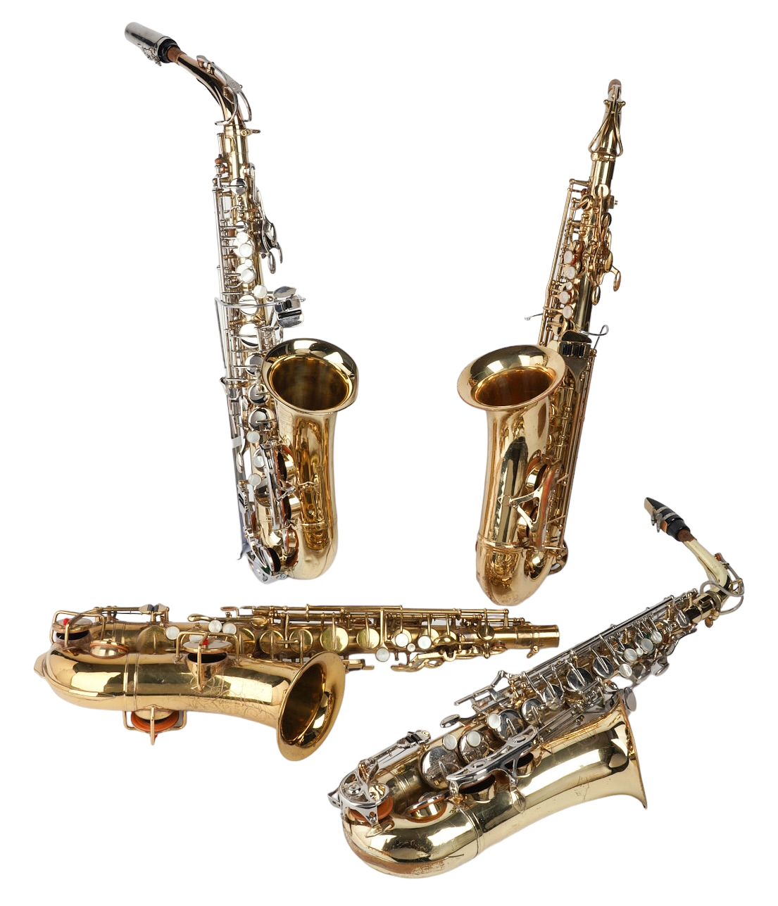 (4) Alto saxophones, c/o Bundy II