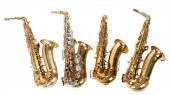 (4) Alto saxophones, c/o Conn