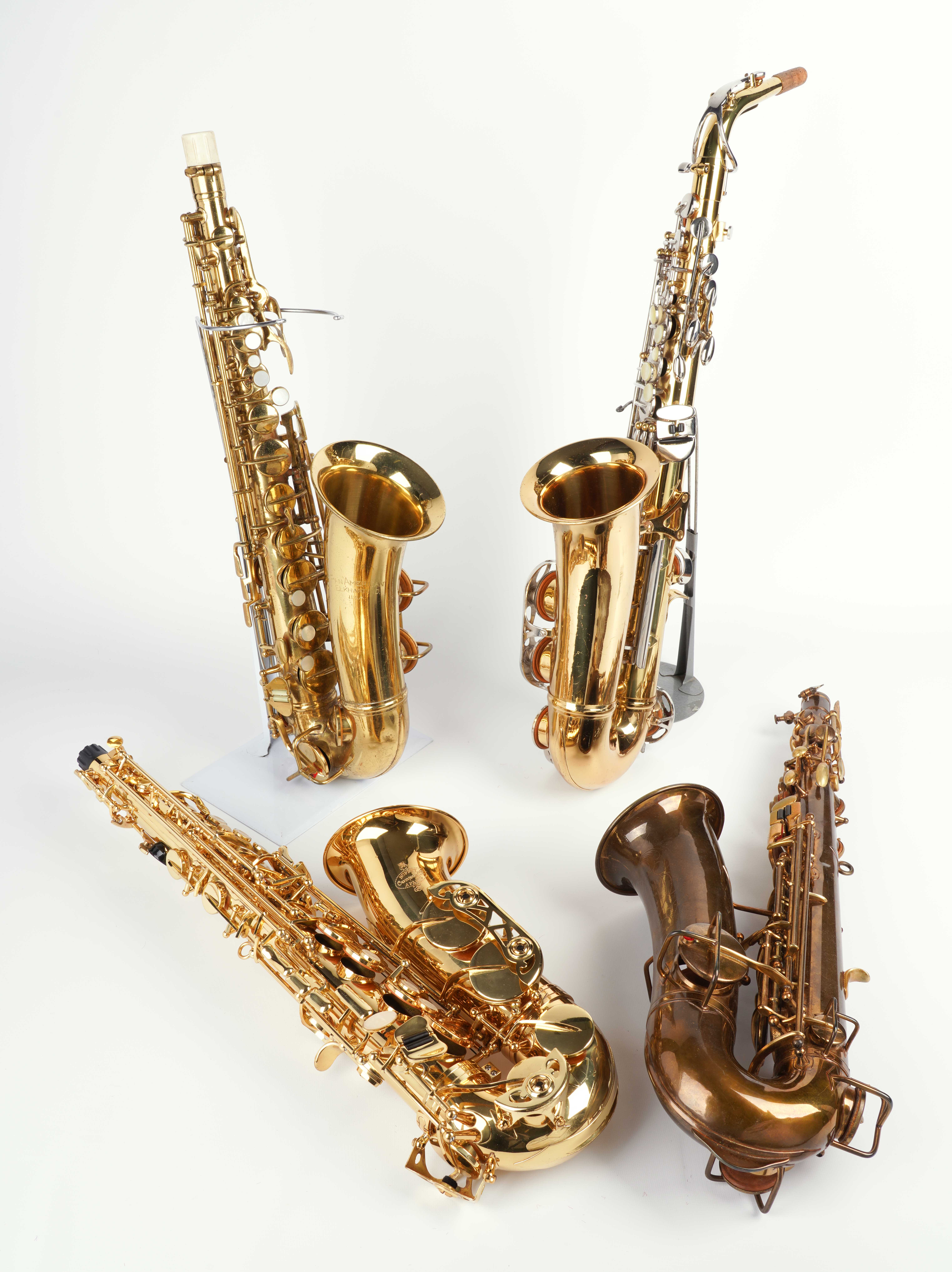 (4) Alto saxophones, c/o Martin