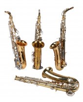 (4) Alto saxophones, c/o Schae