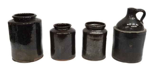 (4) AMERICAN ALBANY SLIP REDWARE