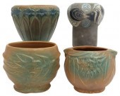 (4) AMERICAN ART POTTERY JARDI