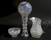 4 AMERICAN FREE-BLOWN GLASS PI