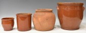 (4) AMERICAN REDWARE POTTERY C