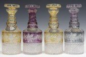 (4) AMETHYST & AMBER FLASH CUT