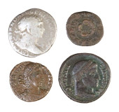 (4) ANCIENT COINS, ROMAN, CHAR