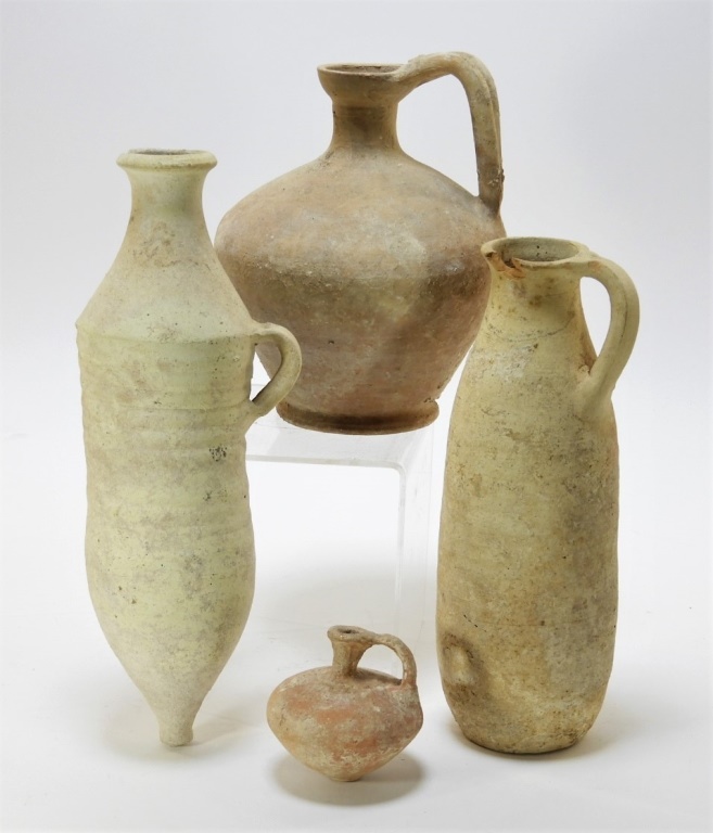 4 ANCIENT CYPRIOT EARTHENWARE