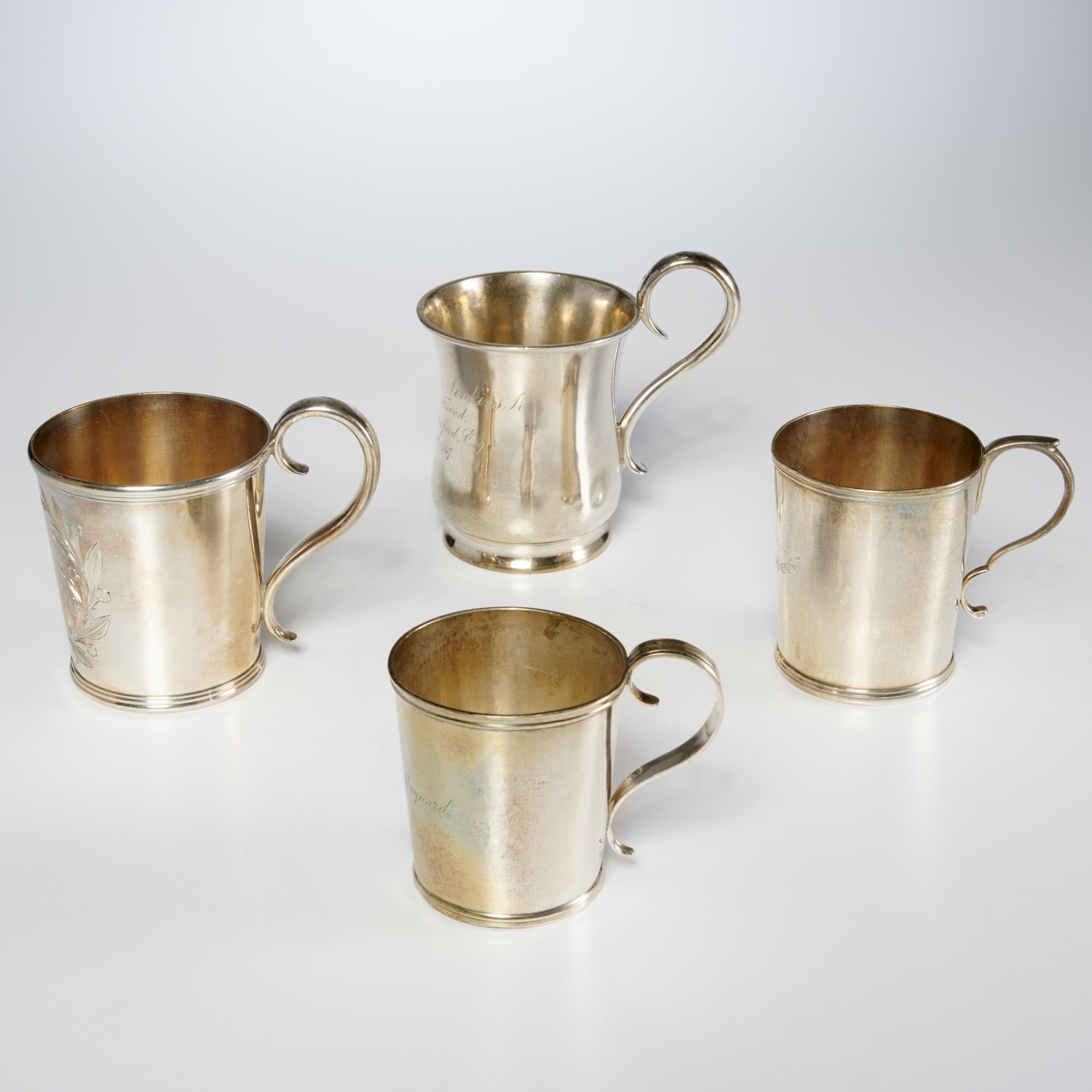 (4) ANTIQUE AMERICAN COIN SILVER