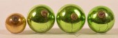 4 ANTIQUE BLOWN GLASS BALL FOR
