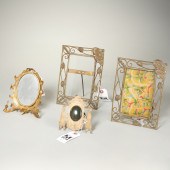 (4) ANTIQUE BRASS NOVELTY EASE