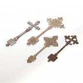 (4) ANTIQUE COPTIC BLESSING CR