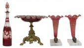 (4) ANTIQUE CUT-TO-CLEAR & FLA