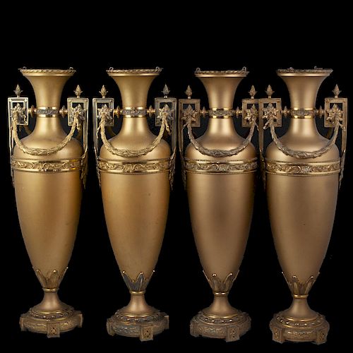 (4) ANTIQUE FRENCH MIXED METAL