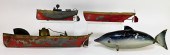 4 ANTIQUE GERMAN AMERICAN BOAT