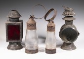 (4) ANTIQUE LANTERNS Including