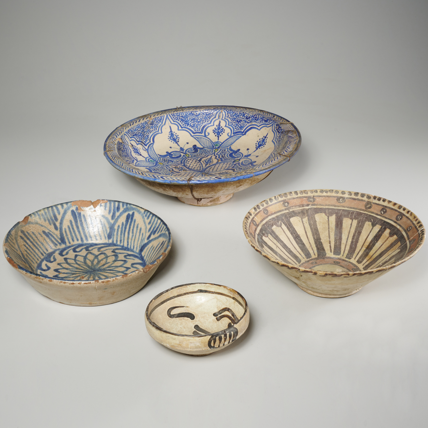 (4) ANTIQUE PERSIAN ISLAMIC POTTERY