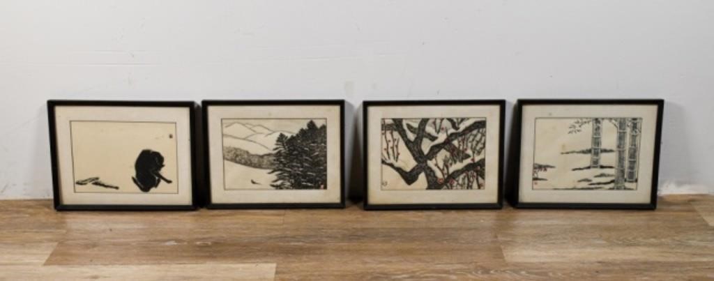 4 AOYAMA MASAJI WOODBLOCK