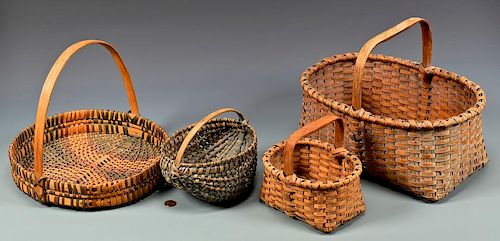 4 APPALACHIAN SPLIT OAK BASKETS4