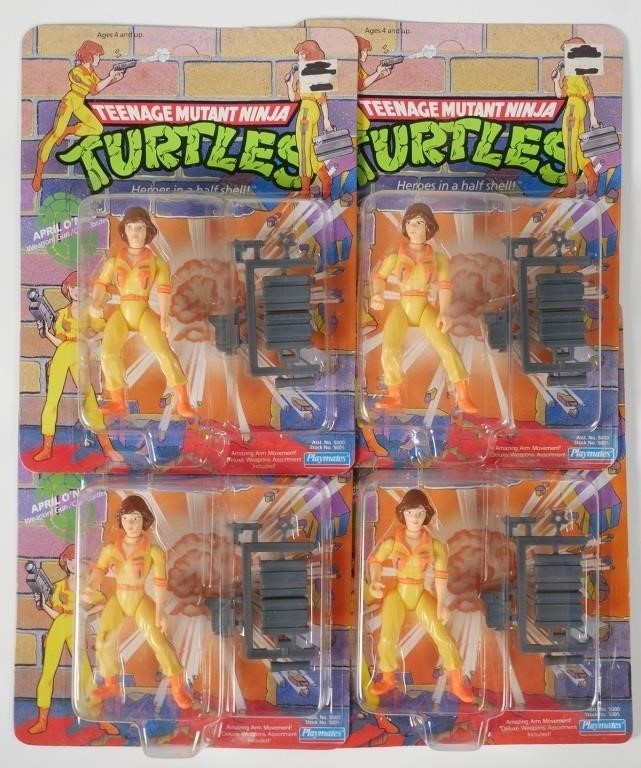 (4) APRIL O'NEIL ACTION FIGURES