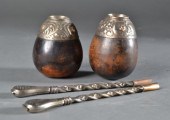 (4) Argentinian Silvered Decor