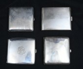4 ART DECO STERLING CIGARETTE