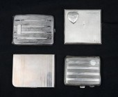 4 ART DECO STERLING SILVER CIG