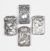 4 ART NOUVEAU STERLING MATCH S