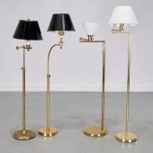 (4) ARTICULATED BRASS FLOOR LA