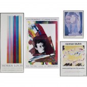 (4) ARTIST EXHIBITION POSTERS,