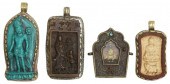 (4) ASIAN BUDDHIST AMULETS/ PE