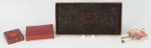 4 ASIAN DECORATIVE ITEMS, CLOI
