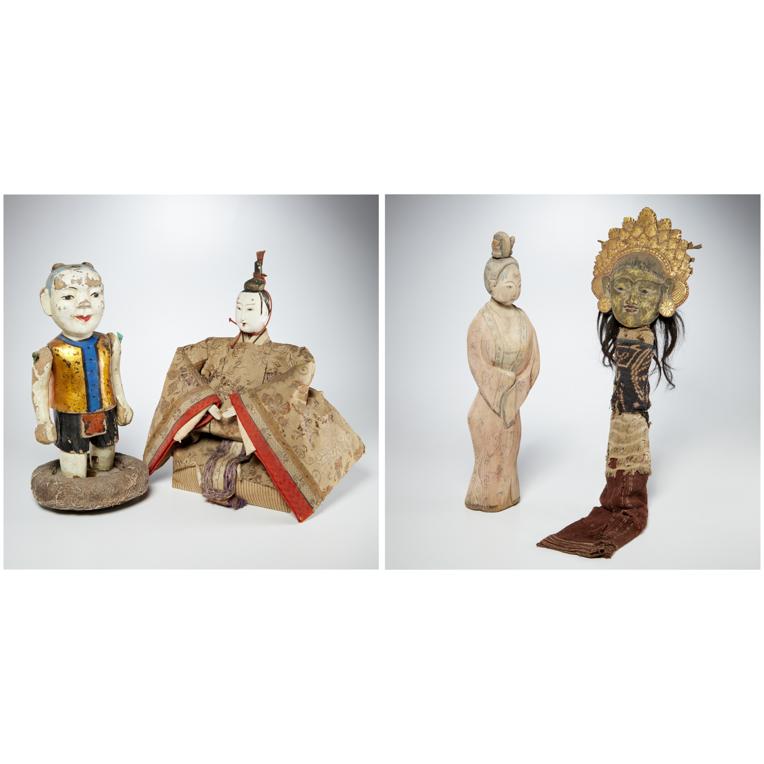 (4) ASIAN FIGURES AND DOLLS