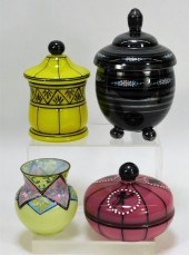 4 ASSORTED ENAMELED BOHEMIAN C