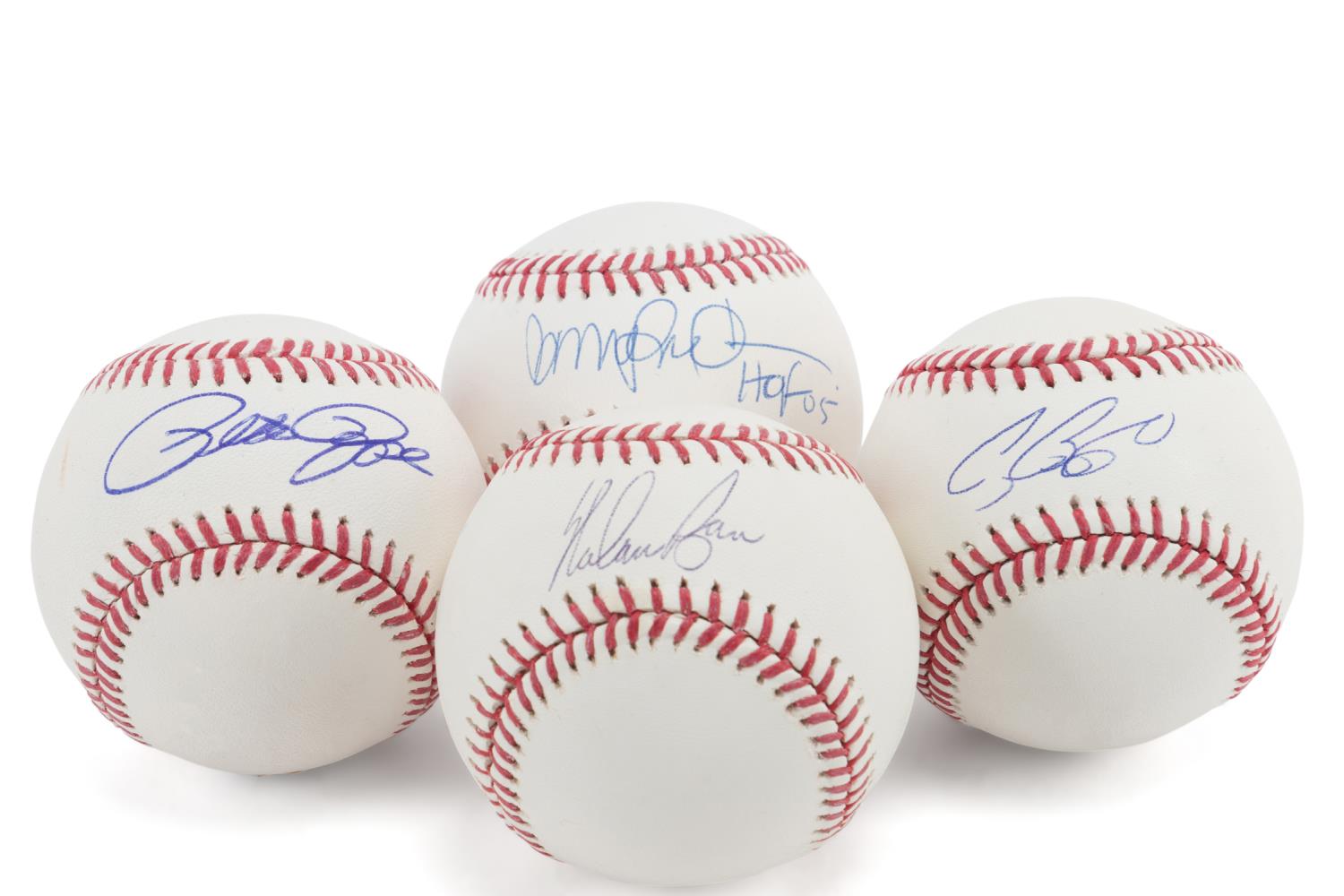 4 AUTOGRAPHED BASEBALLS INCLUDING