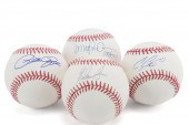 4 AUTOGRAPHED BASEBALLS INCLUD