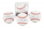 4 AUTOGRAPHED BASEBALLS INCLUD
