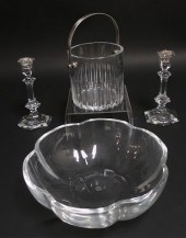 4 BACCARAT CLEAR GLASS ITEMS4