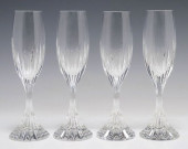 (4) BACCARAT MASSENA CRYSTAL F