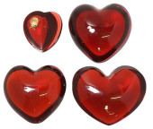 (4) BACCARAT RUBY RED CRYSTAL