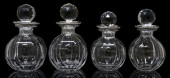 (4) BACCARAT SILVER-MOUNTED GL