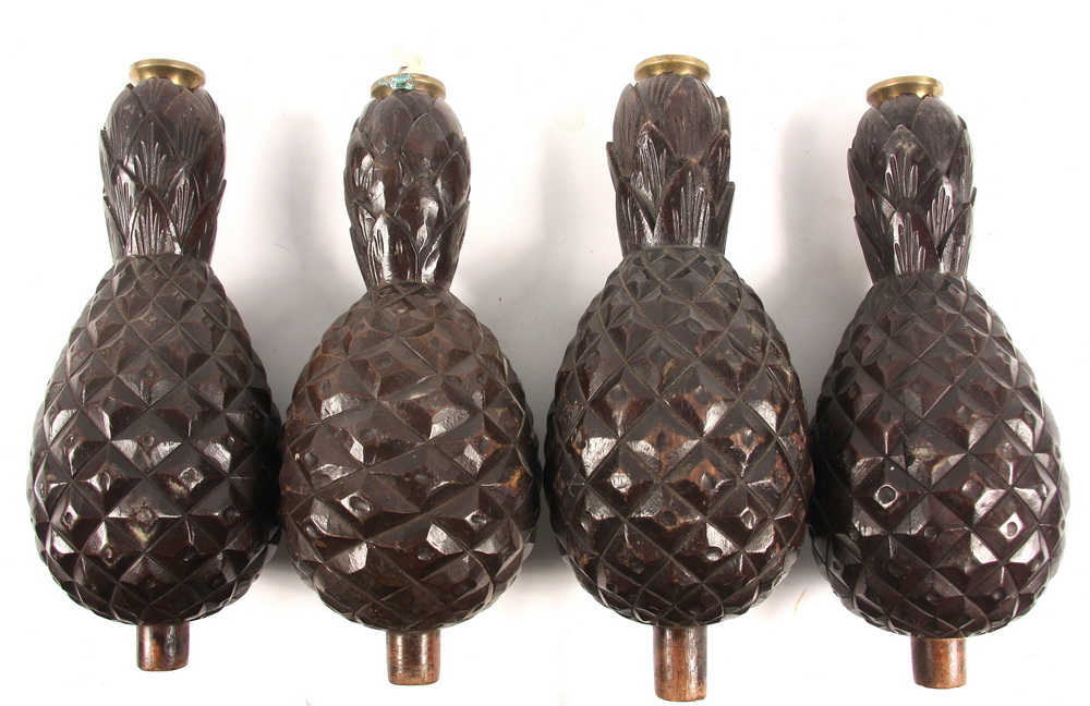 (4) BED FINIAL CANDLEHOLDERS - Four