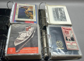 4 BINDERS OF SHIP MEMORABILIA<