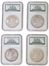 (4) BINION HOARD MORGAN SILVER