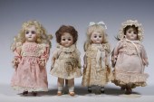 (4) BISQUE PORCELAIN DOLLS Lot