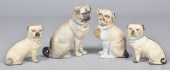 (4) Bisque pugs to include muz