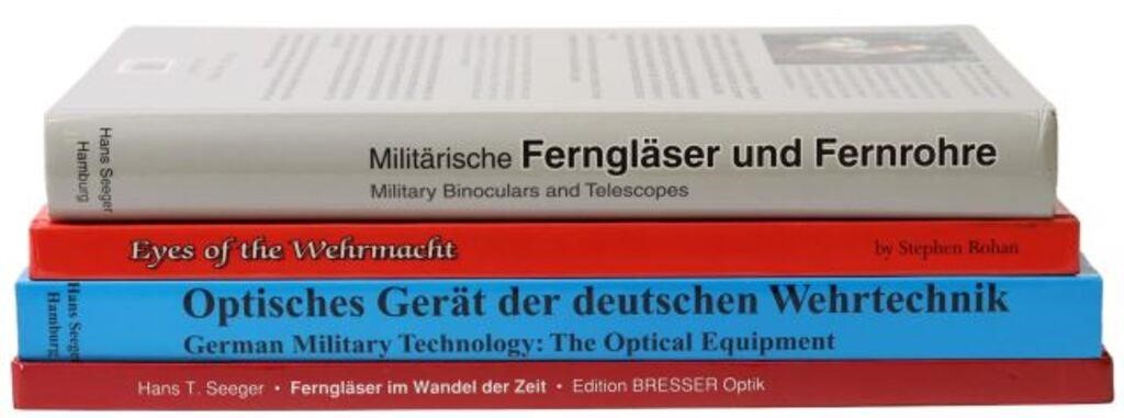 (4) BOOKS: MILITARY BINOCULARS &